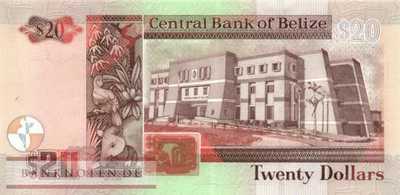 Belize - 20  Dollars - Gedenkbanknote (#072_UNC)