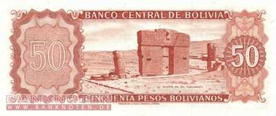 Bolivien - 50  Pesos Bolivianos (#162a-U1_UNC)