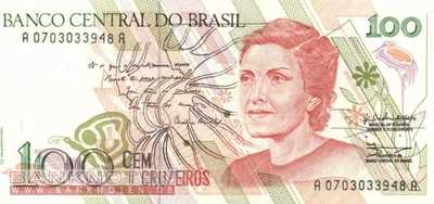 Brasilien - 100  Cruzeiros (#228_UNC)