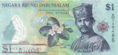 Brunei - 1  Ringgit (#035d_UNC)