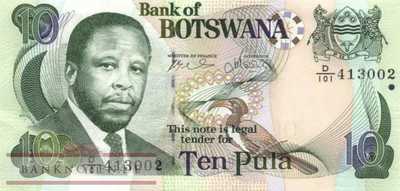 Botswana - 10  Pula (#024b_UNC)