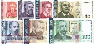 Bulgarien: 1 - 100 Leva (7 Banknoten)