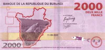 Burundi - 2.000  Francs (#052c_UNC)