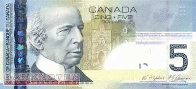 Kanada - 5  Dollars (#101Ab_UNC)