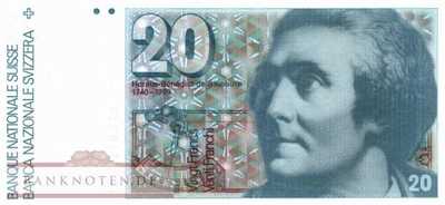 Schweiz - 20  Franken (#055g-U58_UNC)