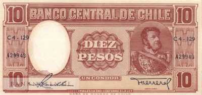 Chile - 10  Pesos (#120_UNC)