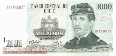 Chile - 1.000  Pesos (#154g-07_UNC)