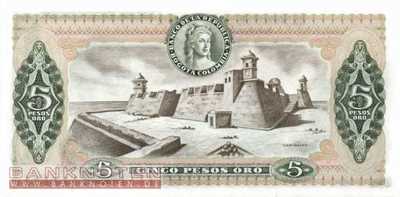 Kolumbien - 5  Pesos Oro (#406f-80_UNC)