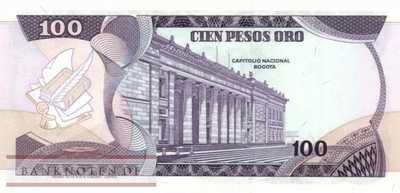 Kolumbien - 100  Pesos Oro (#418b_UNC)
