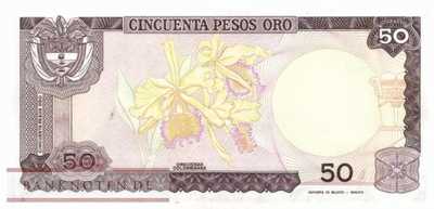 Kolumbien - 50  Pesos Oro (#425b_UNC)