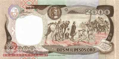 Kolumbien - 2.000  Pesos Oro (#430d_UNC)
