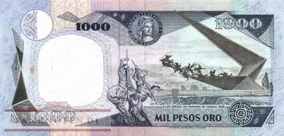 Kolumbien - 1.000  Pesos Oro (#432-90_UNC)