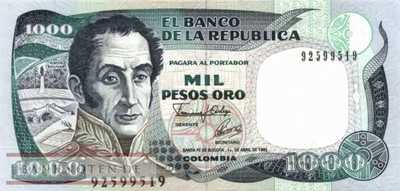 Kolumbien - 1.000  Pesos Oro (#432A-9201_UNC)