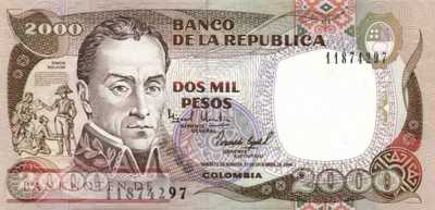 Kolumbien - 2.000  Pesos (#439b-9412_UNC)