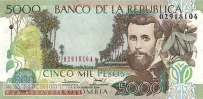 Kolumbien - 5.000  Pesos (#452g_UNC)
