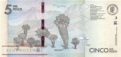 Kolumbien - 5.000  Pesos (#459d_UNC)