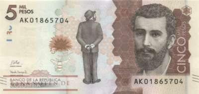 Kolumbien - 5.000  Pesos (#459g_UNC)