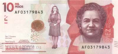 Kolumbien - 10.000  Pesos (#460d_UNC)