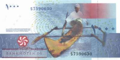 Komoren - 1.000  Francs (#016c_UNC)