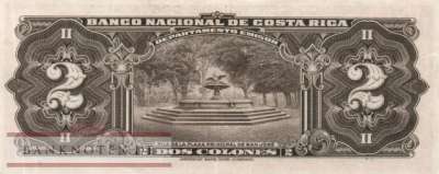 Costa Rica - 2  Colones (#235_VF)