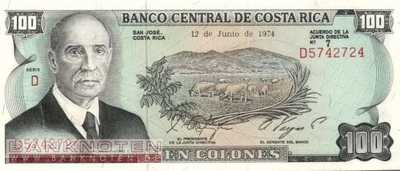 Costa Rica - 100  Colones (#240-74_UNC)