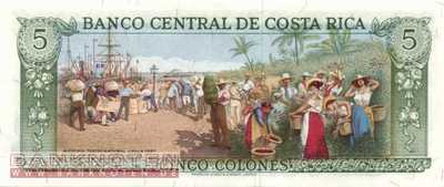 Costa Rica - 5  Colones (#247_UNC)