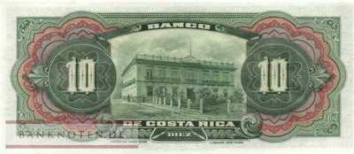 Costa Rica - 10  Pesos (#S174r_UNC)