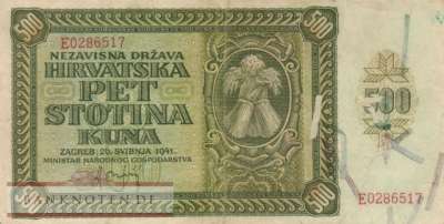 Kroatien - 500  Kuna (#003_VF)