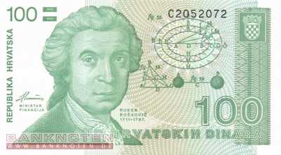 Kroatien - 100 Dinara (#020a_UNC)