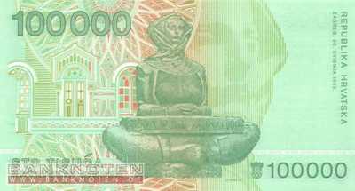 Kroatien - 100.000 Dinara (#027a_UNC)