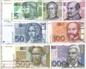 Kroatien: 5 - 1.000 Kuna (7 Banknoten)