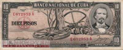 Kuba - 10  Pesos (#088b_F)