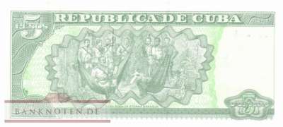 Kuba - 5  Pesos (#116r_UNC)