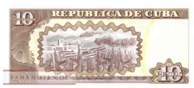 Kuba - 10  Pesos (#117r_UNC)