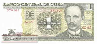 Kuba - 1  Peso (#128f_UNC)