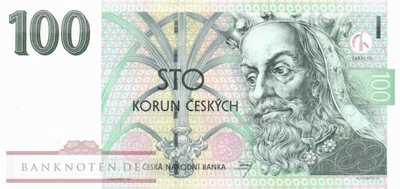 Tschechische Republik - 100  Korun (#018d_UNC)