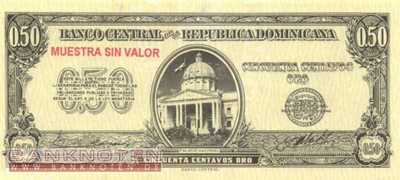 Dominikanische Republik - 50  Centavos Oro - SPECIMEN (#090s_UNC)
