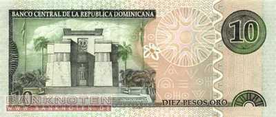 Dominikanische Republik - 10  Pesos Oro (#168c_UNC)