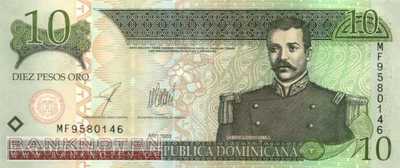Dominikanische Republik - 10  Pesos Oro (#168c_UNC)