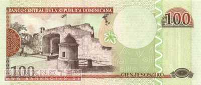 Dominikanische Republik - 100  Pesos Oro (#177a_UNC)