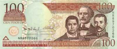 Dominikanische Republik - 100  Pesos Oro (#177a_UNC)