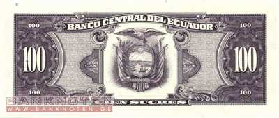 Ecuador - 100  Sucres (#123-VZ_UNC)