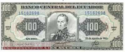 Ecuador - 100  Sucres (#123Ab-WF_UNC)