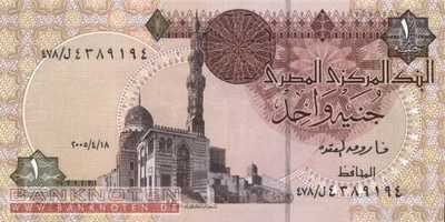 Ägypten - 1  Pound (#050i-05_UNC)