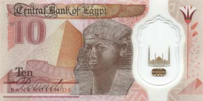 Ägypten - 10  Pounds (#078-1_UNC)