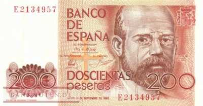 Spanien - 200  Pesetas (#156_UNC)