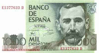 Spanien - 1.000  Pesetas (#158_UNC)