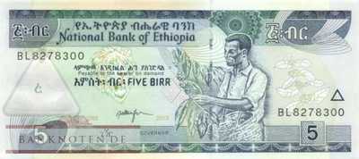 Ethiopia - 5  Birr (#047f_UNC)