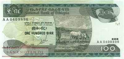 Äthiopien - 100  Birr (#050a_UNC)