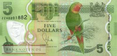 Fidschi Inseln - 5  Dollars - Ersatzbanknote (#115aR_UNC)